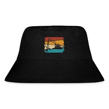 Bagger - Stanley/Stella recycelter Bucket Hat - Schwarz - Vorne