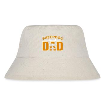 Chien de berger papa avec lunettes et moustache pour papa chien - Bob recyclé Stanley/Stella - blanc naturel - Devant