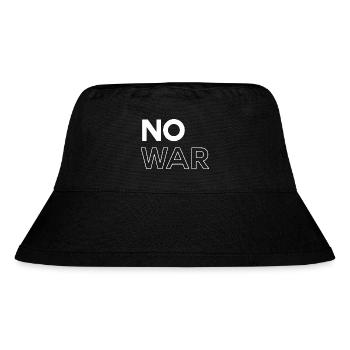 No War - Stanley/Stella recycelter Bucket Hat - Schwarz - Vorne