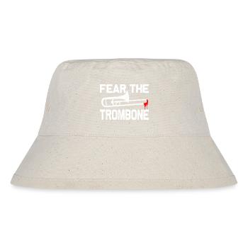 trombone, trombonist, wind orchestra, brass band - Stanley/Stella Recycled Bucket Hat - natural - Front