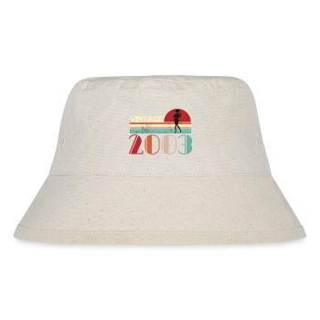 Vintage 2003 Geburtstag Retro Sonnenuntergang Design - Stanley/Stella recycelter Bucket Hat - Naturweiß - Vorne