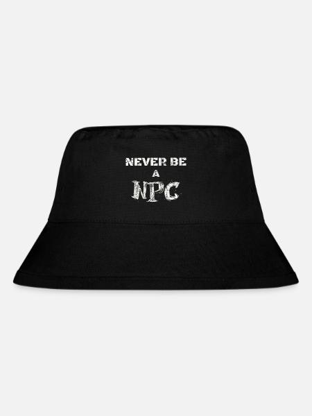 Never be a NPC List Youth Word of the Year 2023 - Stanley/Stella Recycled Bucket Hat - black