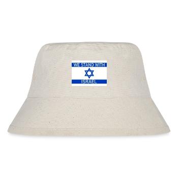 WE STAND WITH - Stanley/Stella recycelter Bucket Hat - Naturweiß - Vorne