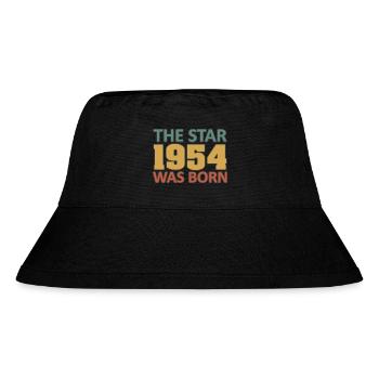 The Star 1954 was born – 70th birthday 1954 - Stanley/Stella Recycled Bucket Hat - black - Front