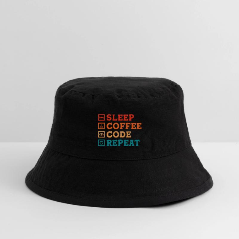 Coffee Coding Programmer Coder Developer Nerd Coff Stanley/Stella Recycled Bucket Hat
