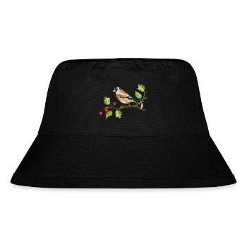 Bunter Vogel - Stanley/Stella recycelter Bucket Hat - Schwarz - Vorne