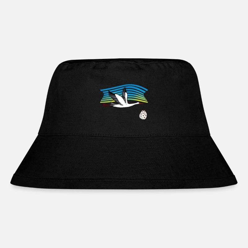 Storkefugl - Stanley/Stella recycled bucket hat - sort