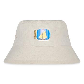 Segelboot Seefahrt Nautik Küste maritim - Stanley/Stella recycelter Bucket Hat - Naturweiß - Vorne