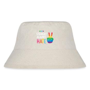 LGBT Pride Month - Direkt gegen Hass - Stanley/Stella recycelter Bucket Hat - Naturweiß - Vorne