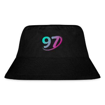 Number 97 multicolor - Stanley/Stella Recycled Bucket Hat - black - Front
