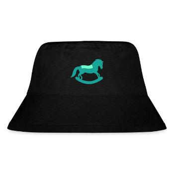 Rocking horse - Stanley/Stella Recycled Bucket Hat - black - Front