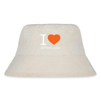 I LOVE NETHERLANDS - Stanley/Stella recycelter Bucket Hat - Naturweiß - Vorne