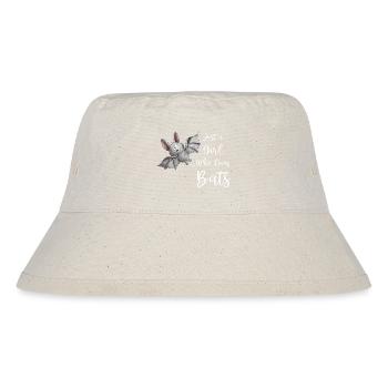 Fluttering Bat Just A Girl Who Love Bats - Stanley/Stella Recycled Bucket Hat - natural - Front