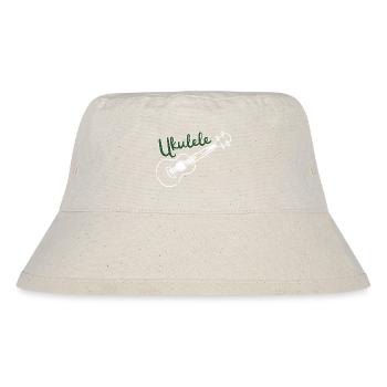 Ukulele - Music Lover - Stanley/Stella recycelter Bucket Hat - Naturweiß - Vorne