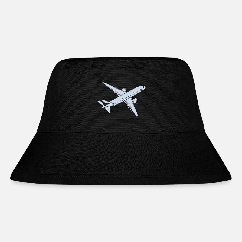 Flugzeug 350 - Stanley/Stella recycelter Bucket Hat - Schwarz