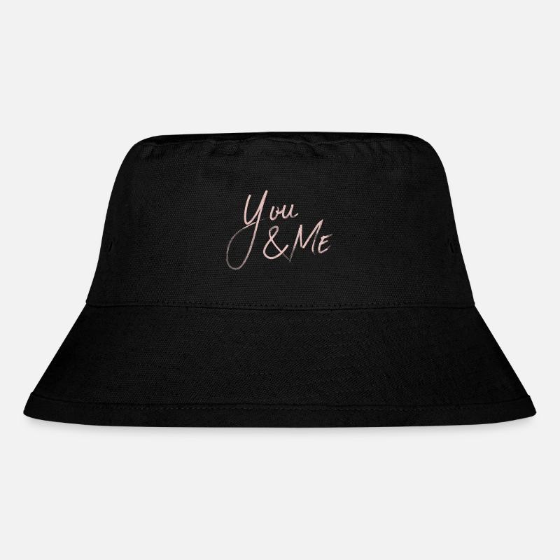 YOU & ME - Stanley/Stella recycelter Bucket Hat - Schwarz