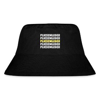 Work Tiler - Stanley/Stella Recycled Bucket Hat - black - Front