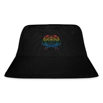 Krebs - Stanley/Stella recycelter Bucket Hat - Schwarz - Vorne