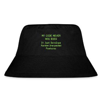 Mon code n’a jamais de bugs, il se développe simplement de manière aléatoire - Bob recyclé Stanley/Stella - noir - Devant