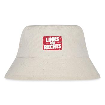 Links vor Rechts - Alerta Antifascista - Stanley/Stella recycelter Bucket Hat - Naturweiß - Vorne