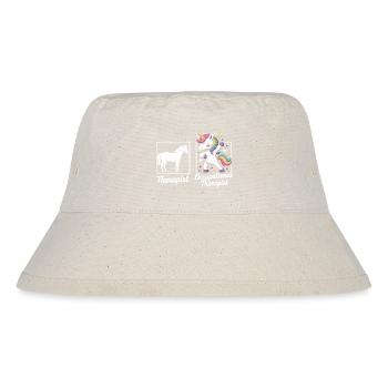 Motif du thérapeute licorne - Bob recyclé Stanley/Stella - blanc naturel - Devant