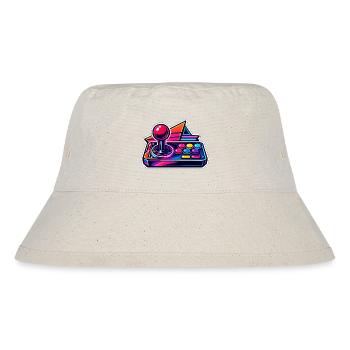 Neon Arcade Joystick Retro - Stanley/Stella Recycled Bucket Hat - natural - Front