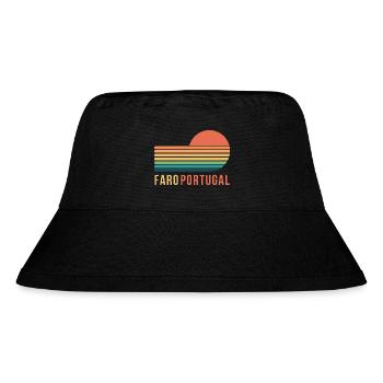 Faro Portugal - Stanley/Stella recycelter Bucket Hat - Schwarz - Vorne