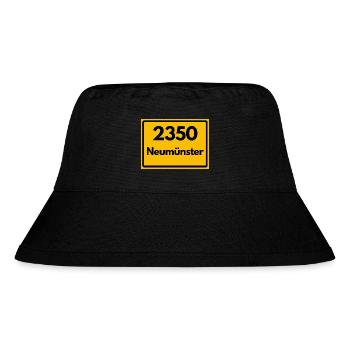 ALTE POSTLEITZAHL PLZ RETRO 2350 NEUMÜNSTER – STOR - Stanley/Stella recycelter Bucket Hat - Schwarz - Vorne