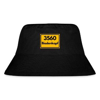 ALTE POSTLEITZAHL PLZ RETRO 3560 BIEDENKOPF  - Stanley/Stella recycelter Bucket Hat - Schwarz - Vorne