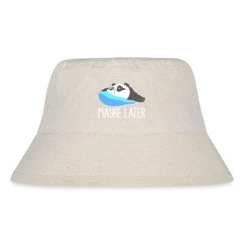 Faul Prokrastination Faulenzer Faulheit - Stanley/Stella recycelter Bucket Hat - Naturweiß - Vorne