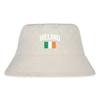 Arc du drapeau irlandais Vintage Print - Bob recyclé Stanley/Stella - blanc naturel - Devant