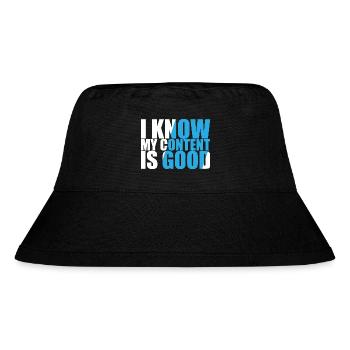 Content Creator Vlogger Online Streamer Influencer - Stanley/Stella recycelter Bucket Hat - Schwarz - Vorne