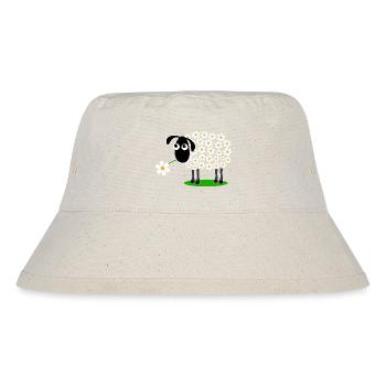 Daisy Parade Sheep Cartoon - Stanley/Stella Recycled Bucket Hat - natural - Front