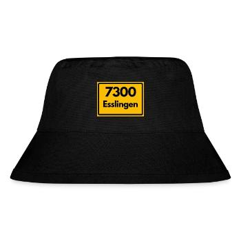 ALTE POSTLEITZAHL 7300 PLZ 73728 ESSLINGEN BAWÜ BW - Stanley/Stella recycelter Bucket Hat - Schwarz - Vorne