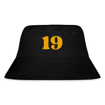 19 - Stanley/Stella recycelter Bucket Hat - Schwarz - Vorne