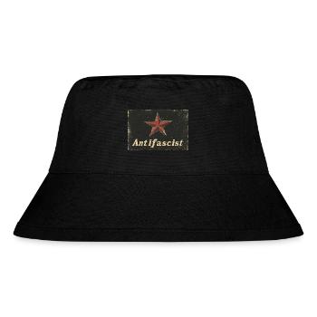 Antifascist Red Star - Stanley/Stella Recycled Bucket Hat - black - Front