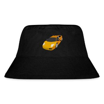 race car - Stanley/Stella Recycled Bucket Hat - black - Front