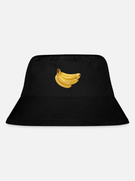 Bananen - Stanley/Stella recycelter Bucket Hat - Schwarz
