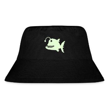 Tiefseefisch - Stanley/Stella recycelter Bucket Hat - Schwarz - Vorne