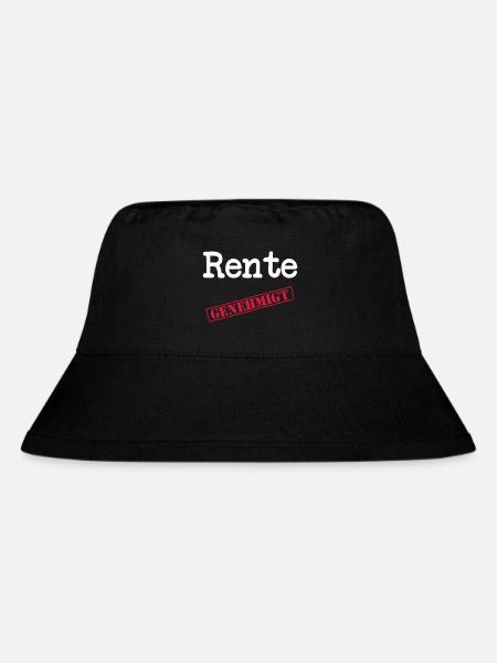 Rente genehmigt - Stanley/Stella recycelter Bucket Hat - Schwarz