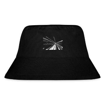 Vector Linien Splash - Stanley/Stella recycelter Bucket Hat - Schwarz - Vorne