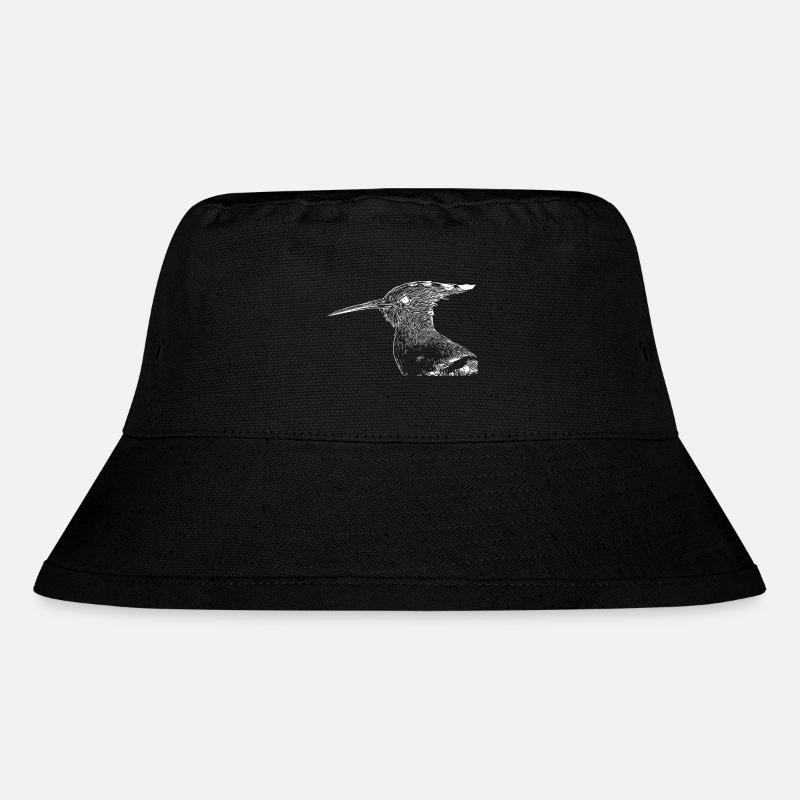 Wiedehopf Vogel - Stanley/Stella recycelter Bucket Hat - Schwarz