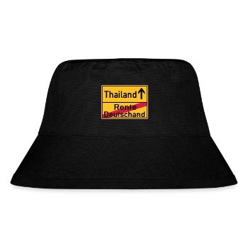 Thailand Rente Deutschland - Stanley/Stella recycelter Bucket Hat - Schwarz - Vorne