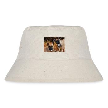 french bulldogs in the meadow - Stanley/Stella Recycled Bucket Hat - natural - Front