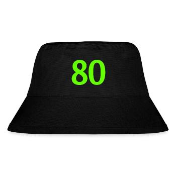 Anzahl 80 - Stanley/Stella recycelter Bucket Hat - Schwarz - Vorne
