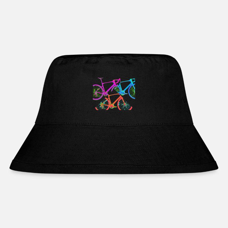 Bunte Fahrräder - Stanley/Stella recycelter Bucket Hat - Schwarz