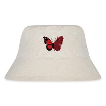 Butterfly Roses - Stanley/Stella Recycled Bucket Hat - natural - Front