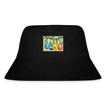 Colorful egg sprig - Stanley/Stella Recycled Bucket Hat - black - Front