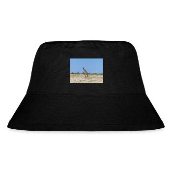 giraffe and Landscape in a Etosha National Park - Stanley/Stella Recycled Bucket Hat - black - Front
