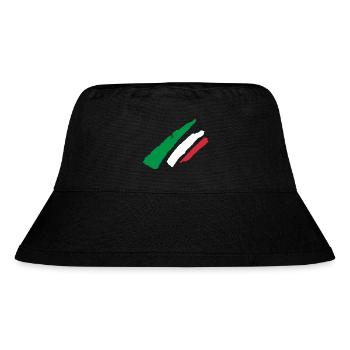 Italy flag stripe - Stanley/Stella Recycled Bucket Hat - black - Front
